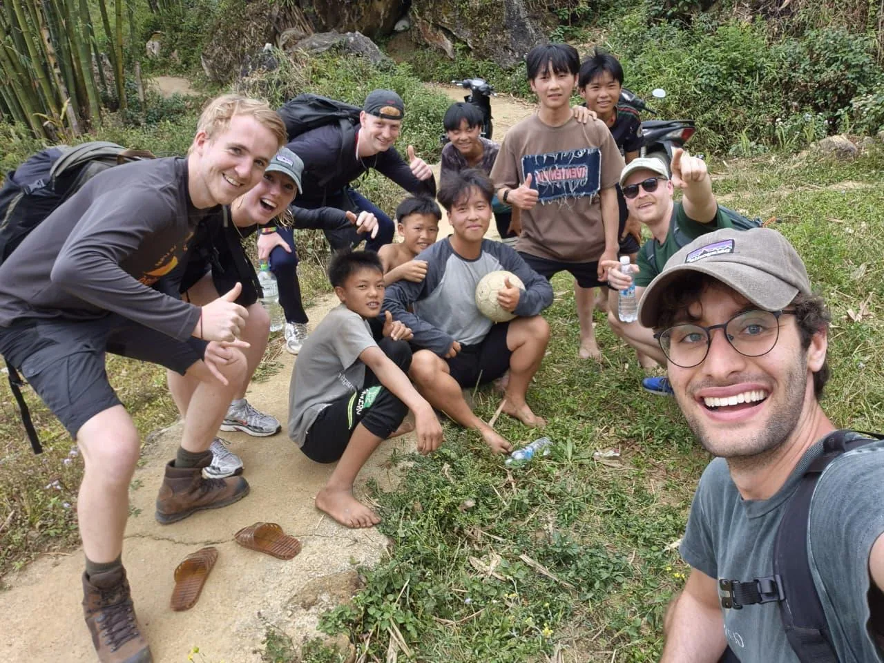 Sapa trekking moment 13 with local guide Nhu