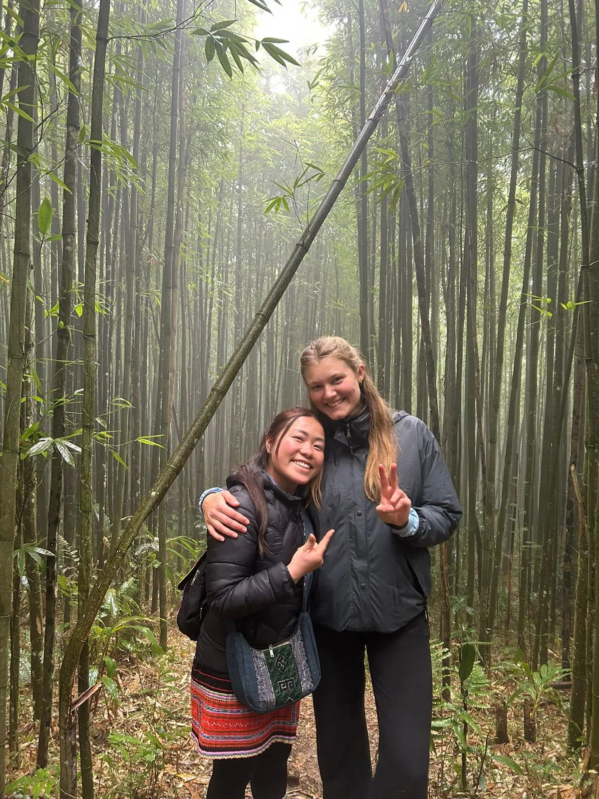 Sapa trekking moment 17 with local guide Nhu