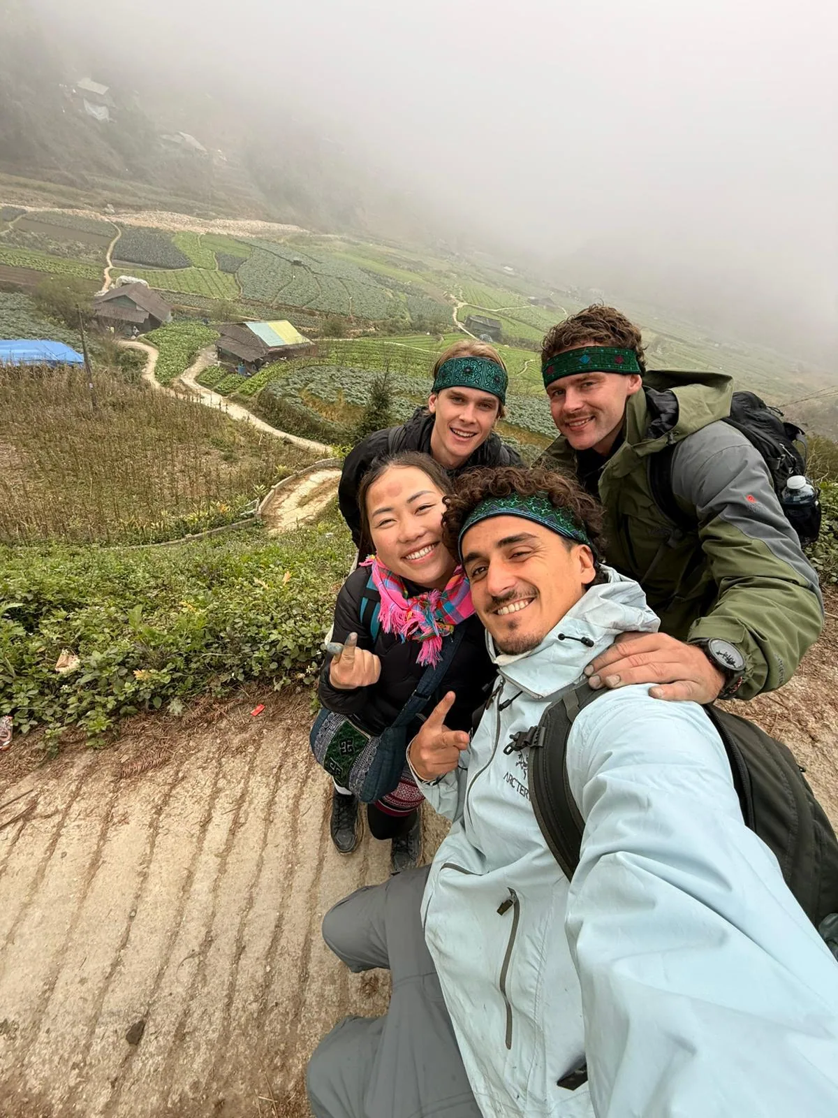 Sapa trekking moment 20 with local guide Nhu