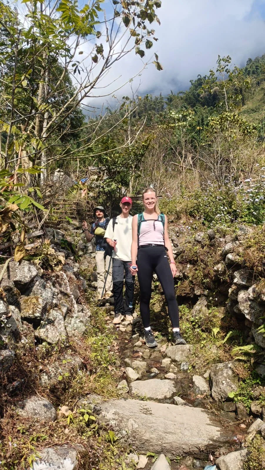 Sapa trekking moment 25 with local guide Nhu