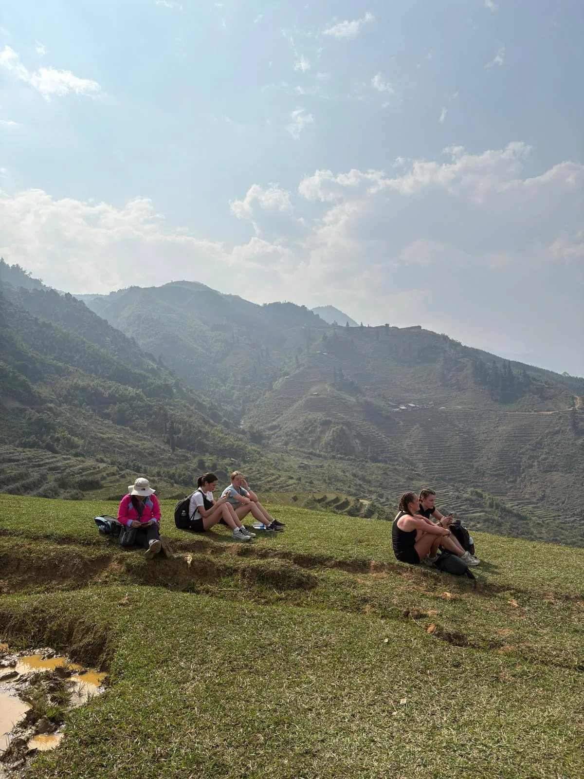 Sapa trekking moment 30 with local guide Nhu