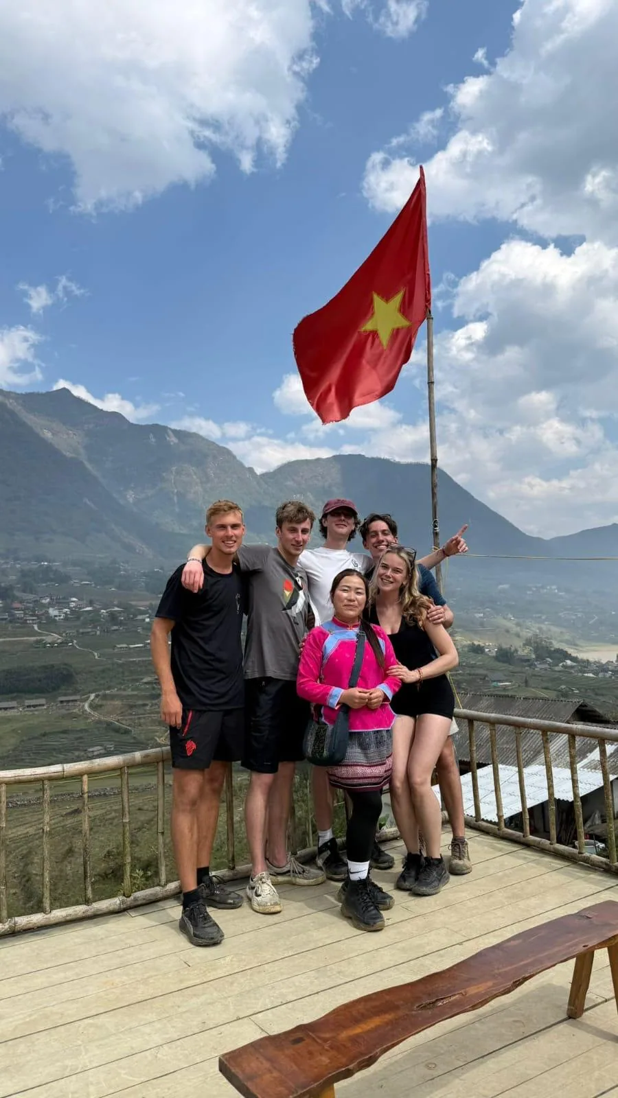 Sapa trekking moment 37 with local guide Nhu