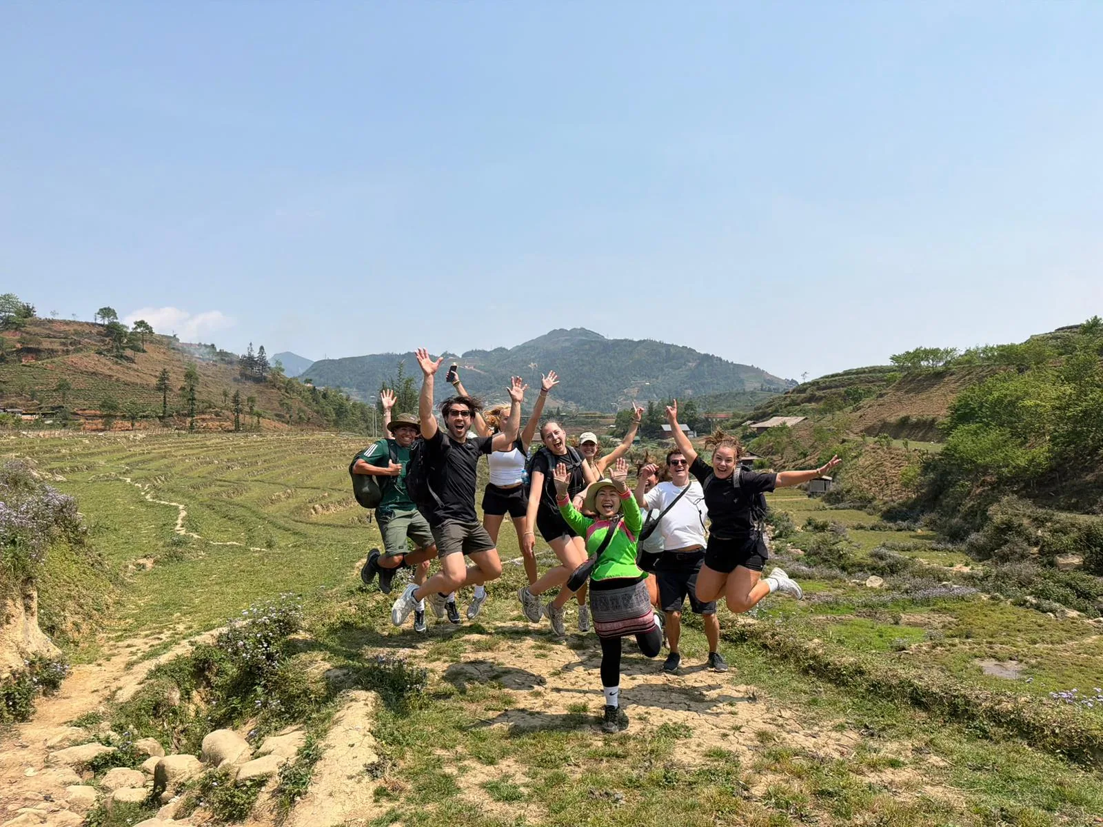 Sapa trekking moment 42 with local guide Nhu